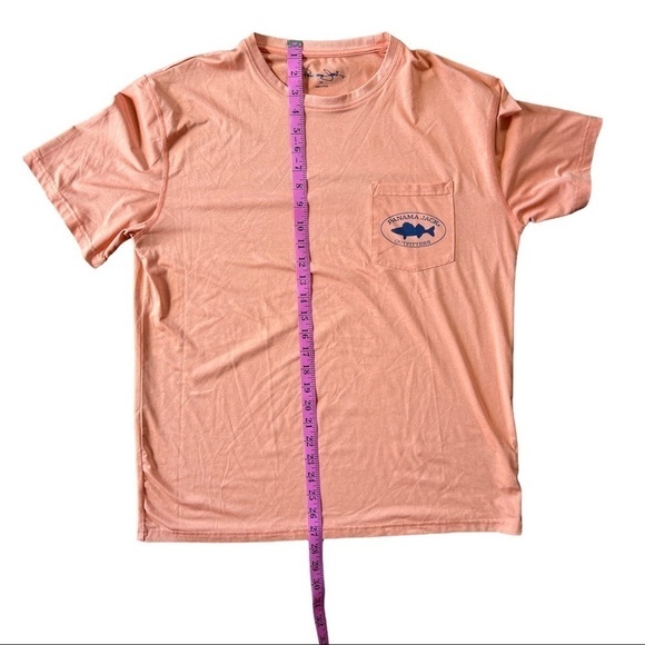 Panama Jack Ocean Friendly Orange Short Sleeve Pocket T-Shirt, Size Medium - Picture 6 of 6